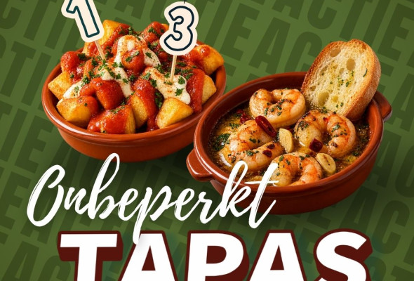 Onbeperkt tapas voor €19,- bij Gastrobar De Markt