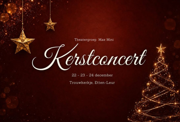 Kerstconcert Max Mini in het Trouwkerkje